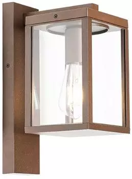 QAZQA Charlois Au&szlig;enwandlaterne rostbraun Aluminium IP44 (105328)