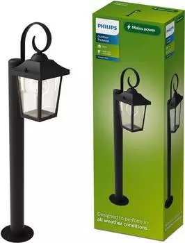Philips Wegeleuchte Buzzard schwarz 75 cm IP44 E27