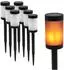 Spetebo Solar-Wegeleuchte Flammeneffekt 41x6cm 8er-Set (70538)