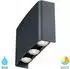 Braytron LED-Wandleuchte Up&Down anthrazit, 6W, CCT 3-in-1, IP65 (BG38-03382)