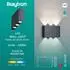 Braytron LED-Wandleuchte Up&Down anthrazit, 6W, CCT 3-in-1, IP65 (BG38-03382)