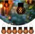 Spetebo Solar Mini-Hängeleuchten mit Flammeneffekt, 6er-Set, 9x7cm (4329)