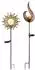 Globo Solar-Steckleuchte Glas Kugel Flamme warmweiß, 2er-Set