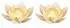 Haushalt International Solarleuchte Lotusblume Crackle-Glas weiß, 27,6cm, 2er-Set