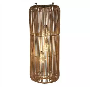 Formano Solarlaterne Rattan-Look 3 LED-Birnen 60cm IP44 (551252)