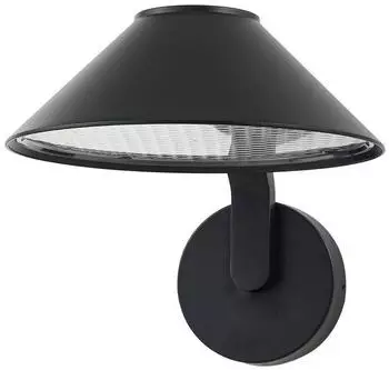 Lindby Capelo LED-Außenwandleuchte Aluminium, schwarz, Ø20cm (10036712)