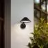 Lindby Capelo LED-Außenwandleuchte Aluminium, schwarz, Ø20cm (10036712)