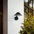Lindby Capelo LED-Außenwandleuchte Aluminium, schwarz, Ø20cm (10036712)