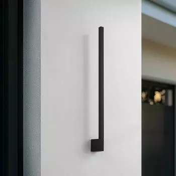 Lindby Neano LED-Wandleuchte 80cm, schwarz, IP54 (10034292)