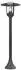 V-TAC Außenstehleuchte Aluminium/Glas, schwarz, IP44, H 97,5 cm