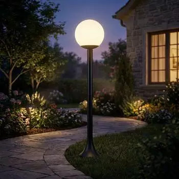 V-TAC LED-Au&szlig;enstehleuchte Aluminium schwarz IP44, H 97cm