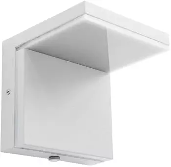 Globo LASSAN LED Au&szlig;en-Wandleuchte, wei&szlig;, IP54, 145x145mm