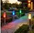 Globo Außen-Stehleuchte LED RGB dimmbar, Edelstahl, 2er-Set