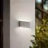Lindby Jarte LED-Außenwandleuchte Aluminium grau IP54 (10036562)