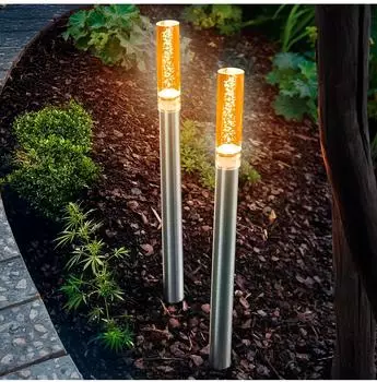 Esotec Twins Solar LED Steckleuchtenset 2er Set bernsteinfarben (103307)