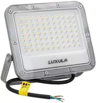 Luxula LED-Fluter 50W, 6500lm, 4000K, grau, IP65 (LX400233)
