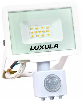 Luxula LED-Fluter mit Bewegungsmelder 10W, 3000K, warmwei&szlig;, IP65 (LX400220)
