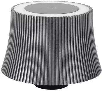 Lindby Linor LED-Tischleuchte Aluminium, rauchgrau, dimmbar, USB (10012700)