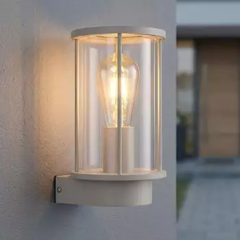 Globo GRACEY Au&szlig;enwandleuchte LED, rund, Edelstahl sandfarben, IP54 (GRACEY)