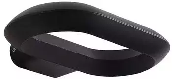 Lucande LOOP LED-Au&szlig;enwandleuchte, schwarz, Metall, IP44 (10035606)