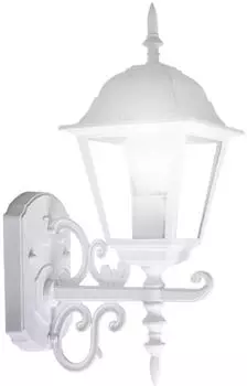 V-TAC Antik Wandlaterne au&szlig;en, Aluminium wei&szlig;, LED 3,7W warmwei&szlig;, 18,4x44,5cm