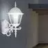 V-TAC Antik Wandlaterne außen, Aluminium weiß, LED 3,7W warmweiß, 18,4x44,5cm