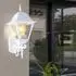 V-TAC Antik Wandlaterne außen, Aluminium weiß, LED 3,7W warmweiß, 18,4x44,5cm