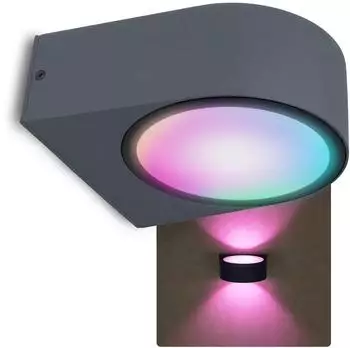 SSC-LUXon LIMO Außenwandleuchte Up & Down, anthrazit, Smart RGBW, IP44