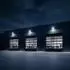 V-TAC LED-Außenstrahler VT-44105, Glas, schwarz, verstellbar (VT-44105)