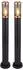 Globo Außen-Stehleuchte 2er Set, Edelstahl, schwarz, IP44, E27