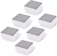 vidaXL LED Bodeneinbaustrahler Au&szlig;en 6 Stk. 100x100x68 mm