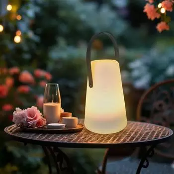 Spetebo Tischlampe mit Lederband (3293 / 4363)