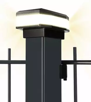 Heimwert Solarleuchten für Zaunpfosten 60x40 mm (2483-001)