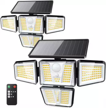 TuyLuxe Solar Wandleuchte (verschiedene St&uuml;ckzahl)