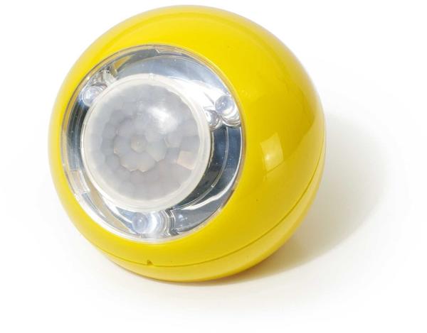 GEV LED Lichtball mit Bewegungsmelder gelb