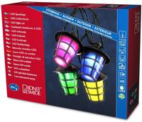 KONSTSMIDE LED-Lichterkette "Party-Lichterkette au&szlig;en" 20 bunten Laternen, 20 kalt