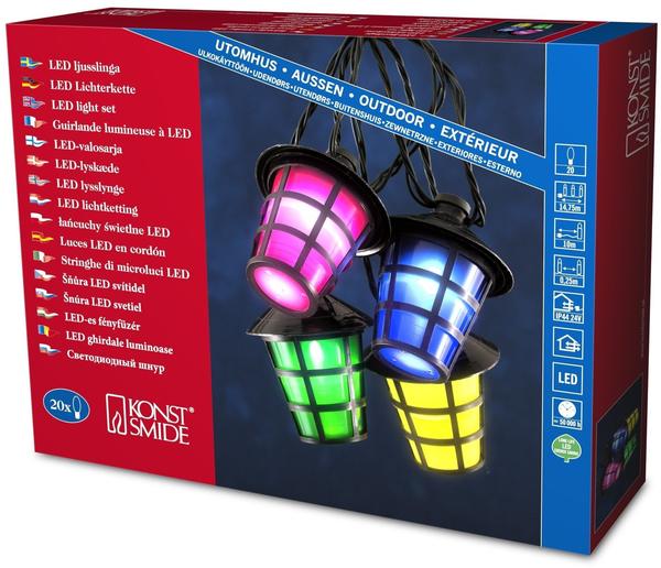 Konstsmide LED Lichterkette Lampion (20 Laternen)