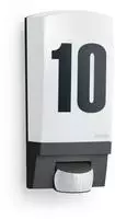 Steinel Hausnummernleuchte L 1 S, schwarz, Netzstrom 230 V, Kunststoff, IP44, E27,