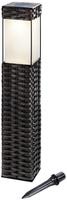 Solar Standleuchte Rattan-style Wegeleuchte Wetterfest Ip34 102073 - Esotec