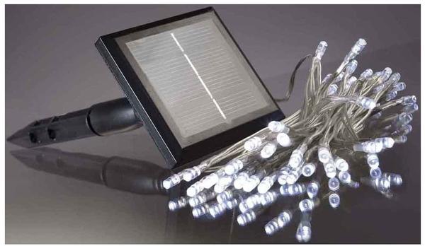 Hellum LED-Solar-Lichterkette 50er weiß