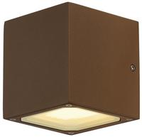 SLV 232537, SLV 232537 SITRA CUBE, Outdoor Wandleuchte, TCR-TSE, IP44, rost, max. 18