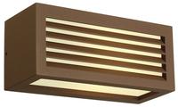 SLV 232497, SLV 232497 BOX-L, Outdoor Wandleuchte, TC-(D,H,T,Q)SE, IP44, eckig, rost,
