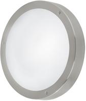 EGLO Wandleuchte "VENTO 1 Wandlampe, Edelstahl und Glas, IP44, Au&szlig;enlampe, Garten,