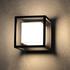 s'luce Cube LED-Aussenleuchte 15cm für Wand oder Decke 10W / Schwarz