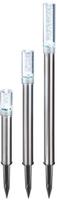 Esotec - Solar Leuchtst&auml;be Trio Sticks Im 3er-set, Warmwei&szlig; Outdoor Metall 102601