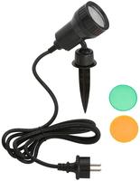 Briloner - Led Au&szlig;enleuchte Erdspie&szlig; Drehbar Gu10 Ip44 3 W Schwarz Kunststoff