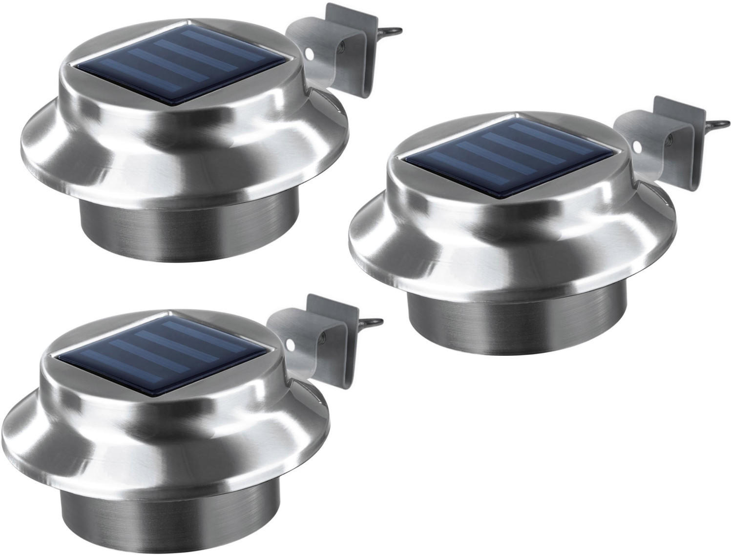 EASYmaxx LED Solar-Dachrinnenleuchte 3er-Set Edelstahl Test TOP Angebote ab  19,99 € (März 2023)