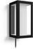 Philips White and Color Ambiance Impress Outdoor LED Wall Light schwarz ( 17459/30/P7)
