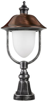 LCD Sockelleuchte 1157 schwarz silber kupfer
