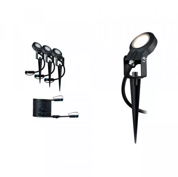 Paulmann Plug & Shine Ergänzungsset Sting IP67 3000K 3x6W dimmbar (93689)